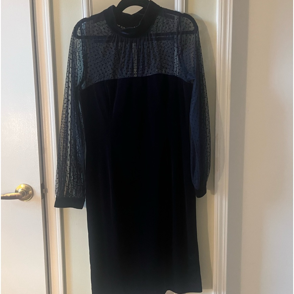Velvet midi dress